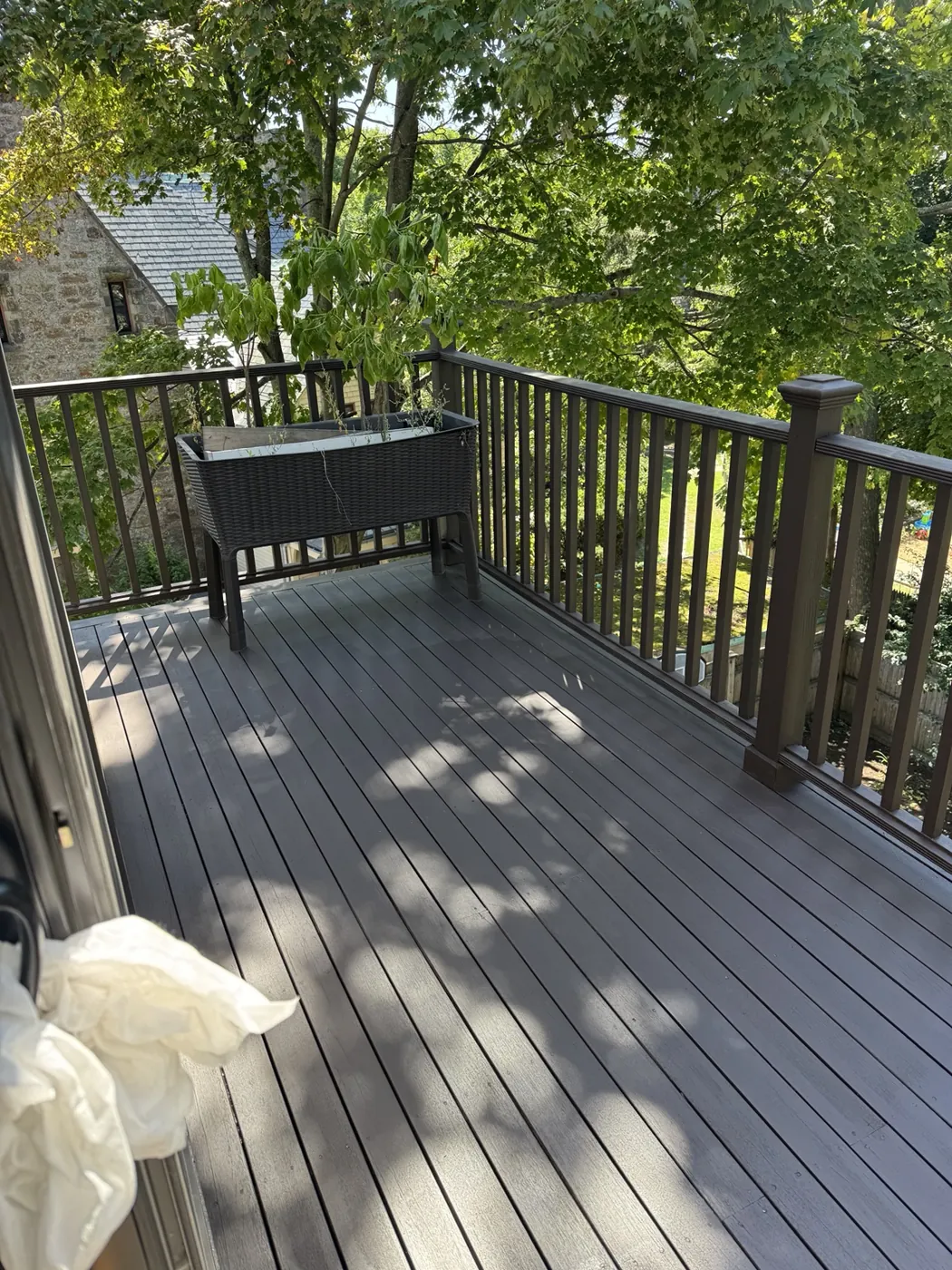 Deck Refinishing — Railing View